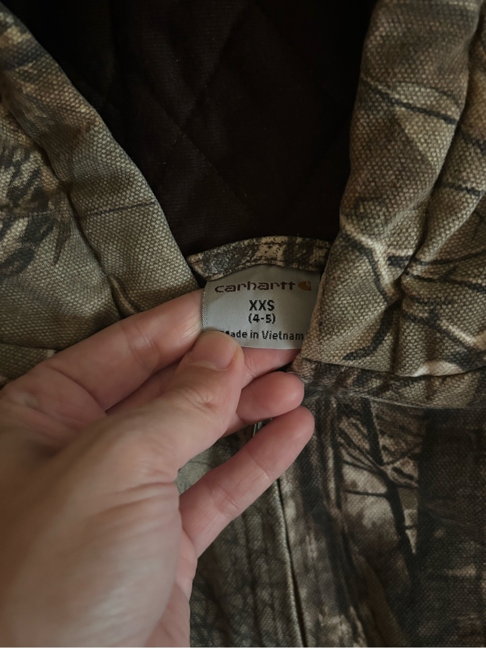 Carhartt Kids' Camouflage Hooded Zip-Up Jacket - Picture 2 of 2
